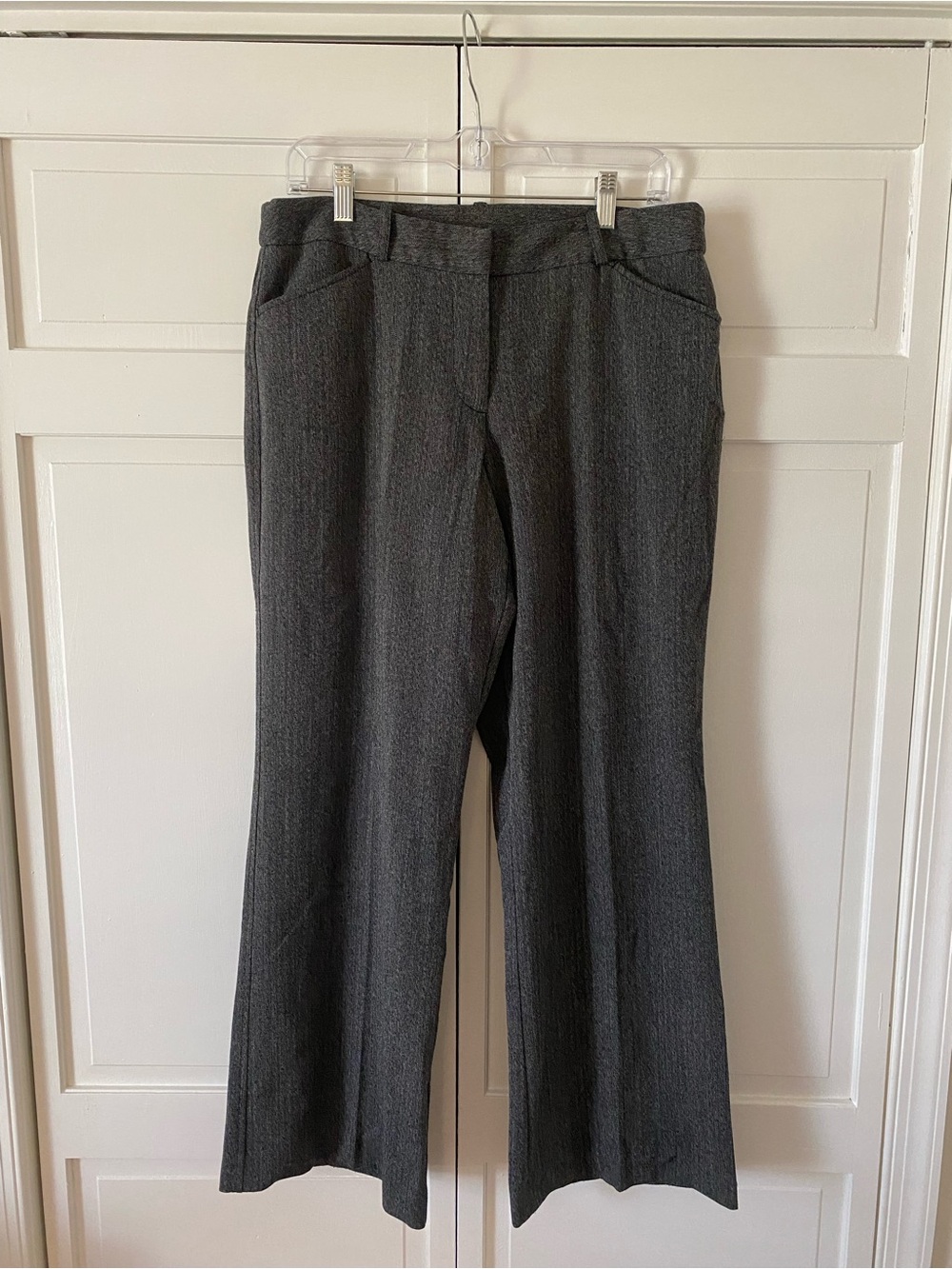 Worthington Charcoal Boot-Cut Dress Pants size 12P